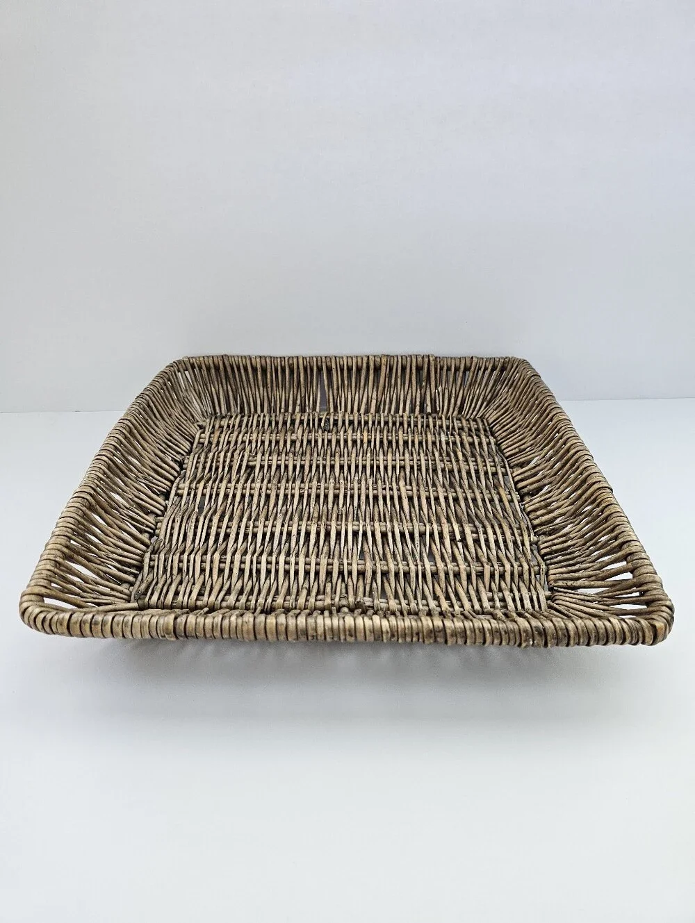 Wicker Bread Baskets Handwoven Storage Basket Bin Fruit Vegetables rustic